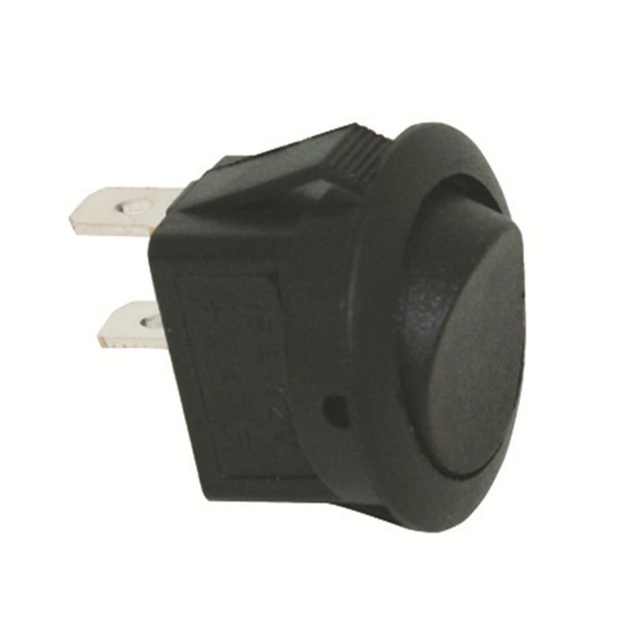 The Best Connection 12V Round Rocker Switch — 10 Amp, Black, Model# JTT2700J